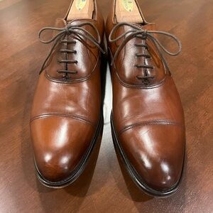 Elegant Brown Leather Oxfords
